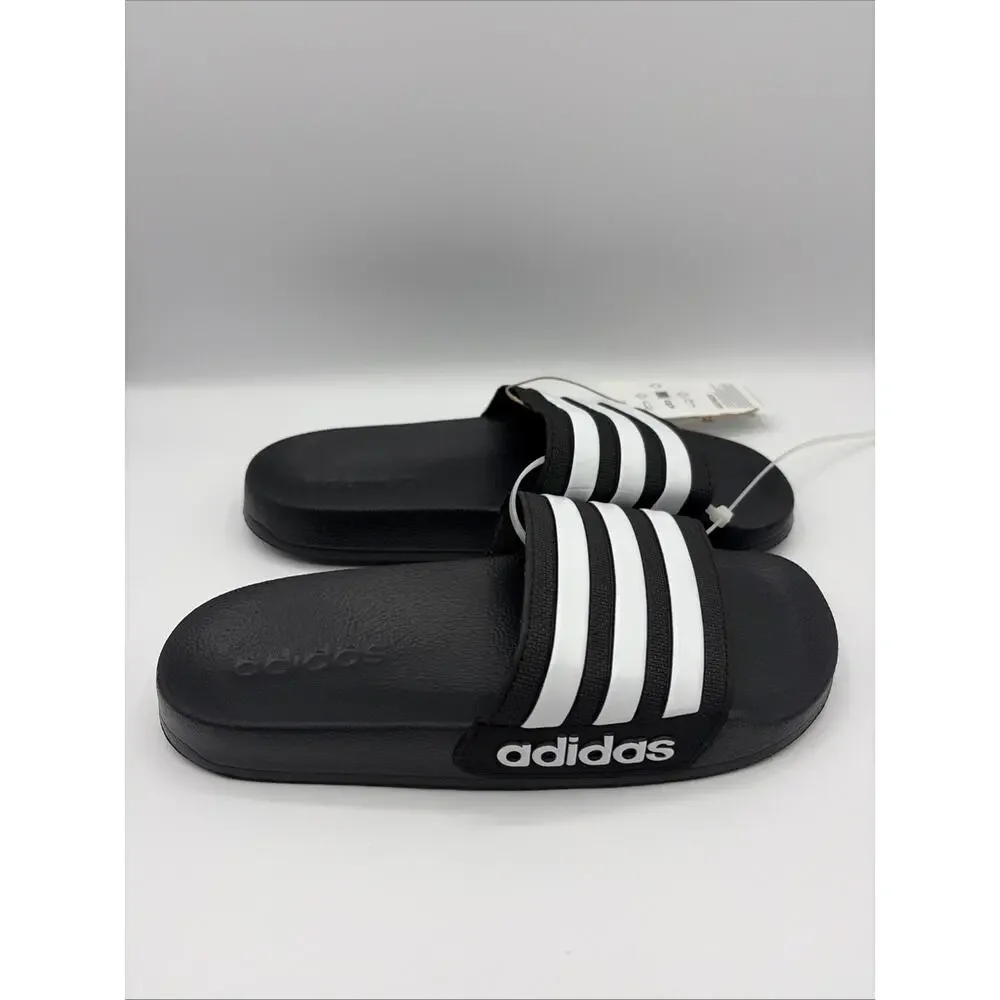 Adidas Adilette shower K slide sandal black white unisex kid's G27625 US Sz 3